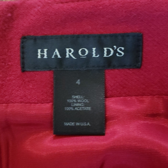 Dark red full-length wool skirt from Harold's - Picture 3 of 3